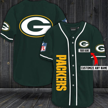 Custom Green Bay Packers green jersey
