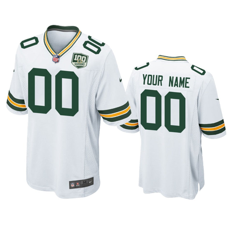 Custom Green Bay Packers green Game jersey