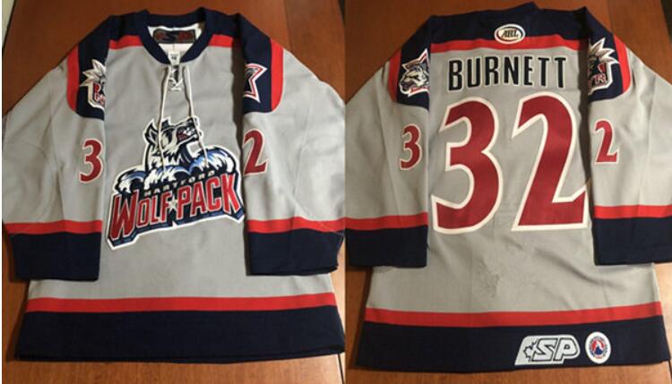 Hartford Wolf Pack gray jersey