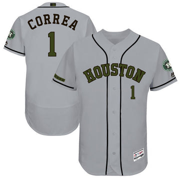 Carlos Correa Majestic Houston Astros gray Authentic jersey