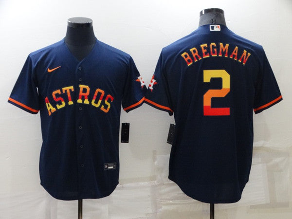 Alex Bregman Houston Astros navy jersey