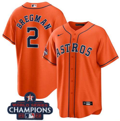 Alex Bregman Houston Astros orange Home jersey