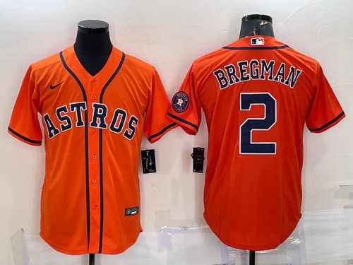 Alex Bregman Houston Astros orange jersey