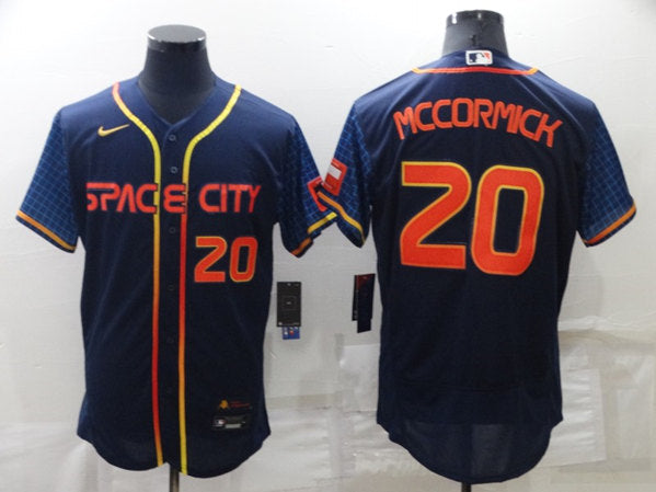 Chas McCormick Houston Astros navy City Connect jersey