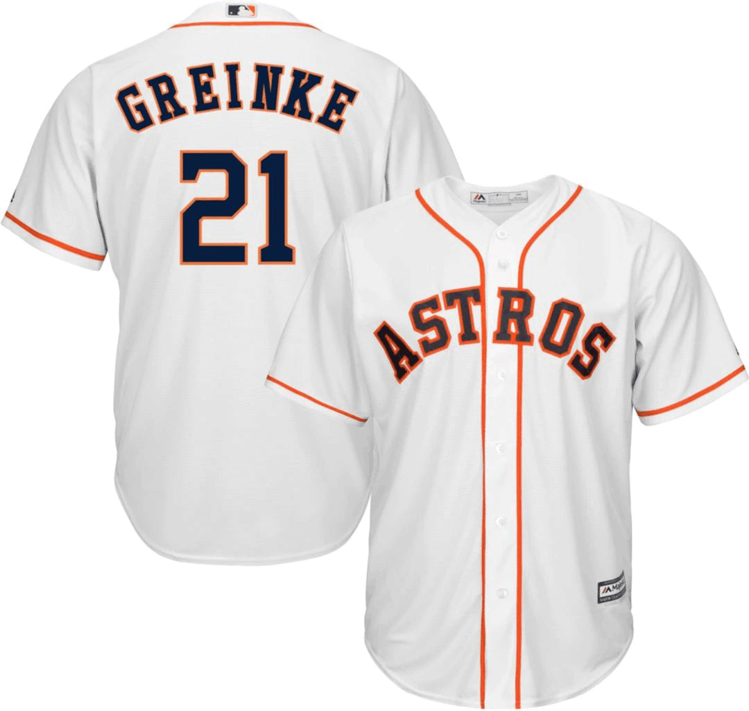 Zack Greinke Majestic Houston Astros white jersey