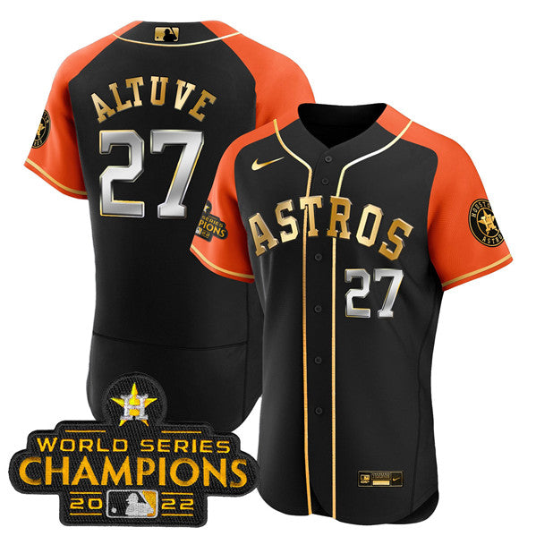 Jose Altuve Houston Astros black Alternate jersey
