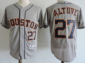 Jose Altuve Houston Astros gray Elite jersey