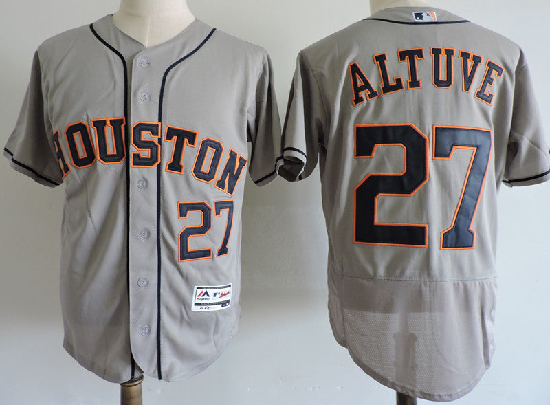 Jose Altuve Houston Astros gray Elite jersey