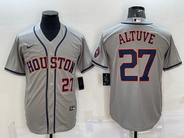 Jose Altuve Houston Astros gray jersey