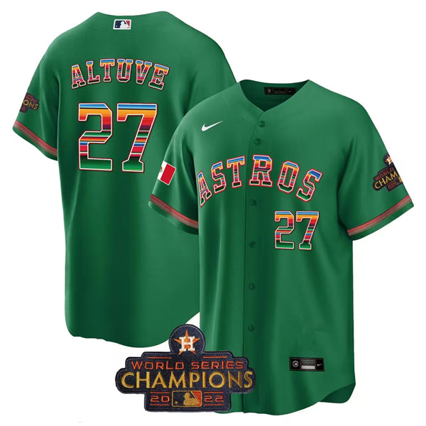 Jose Altuve Houston Astros green jersey