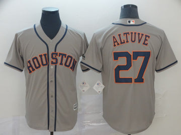 Jose Altuve Houston Astros grey jersey