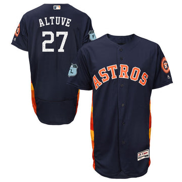 Jose Altuve Majestic Houston Astros navy Authentic jersey