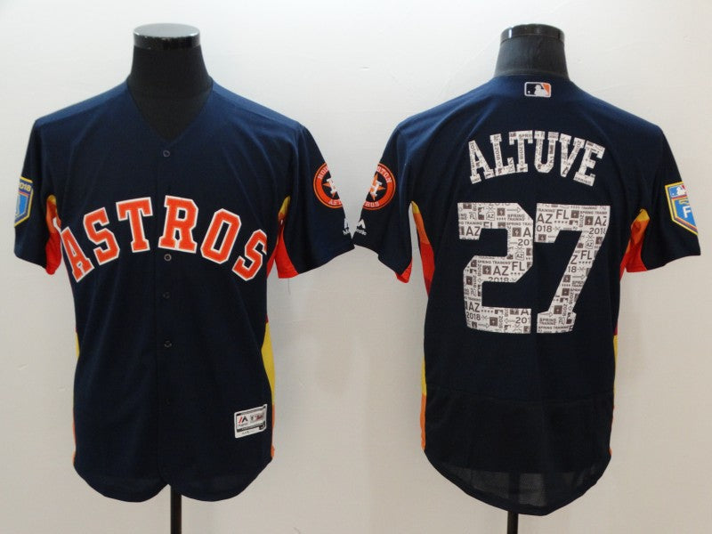 Jose Altuve Houston Astros navy jersey