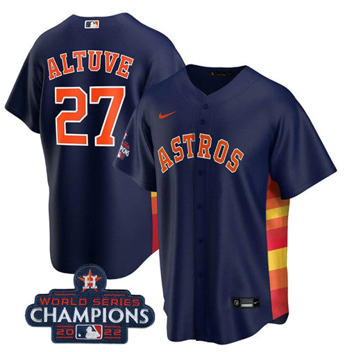 Jose Altuve Houston Astros navy Home jersey