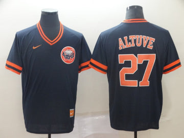 Jose Altuve Houston Astros navy Throwback jersey