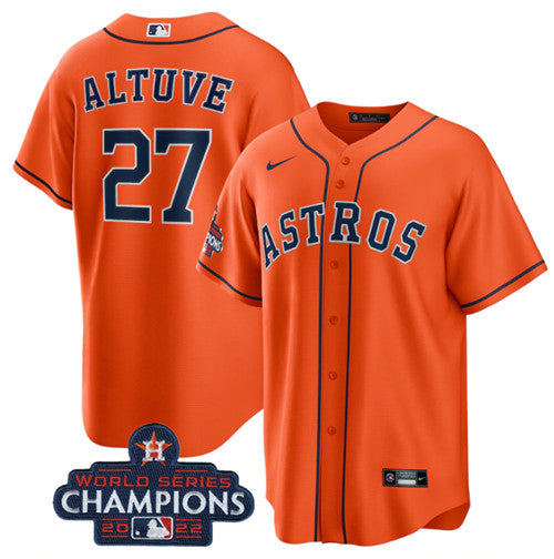 Jose Altuve Houston Astros orange Home jersey