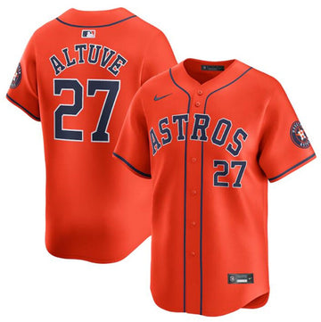 Jose Altuve Houston Astros orange Alternate jersey