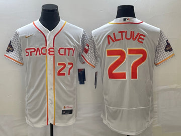 Jose Altuve Houston Astros white jersey