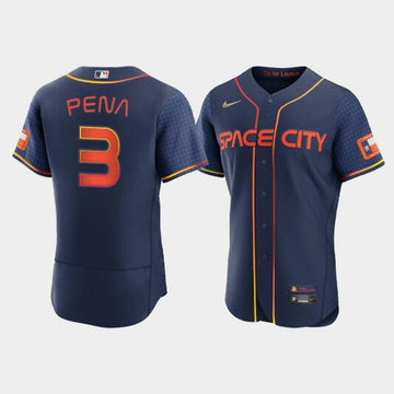Jeremy Pena Houston Astros navy City Connect jersey