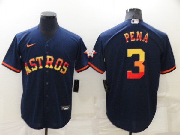 Jeremy Pena Houston Astros navy jersey