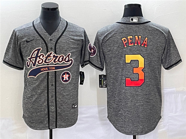 Jeremy Pena Houston Astros gray jersey