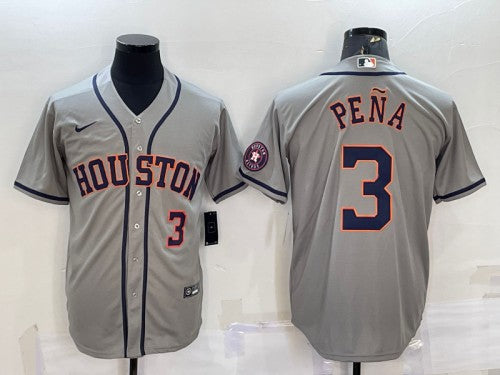Jeremy Pena Houston Astros gray jersey