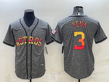 Jeremy Pena Houston Astros grey jersey