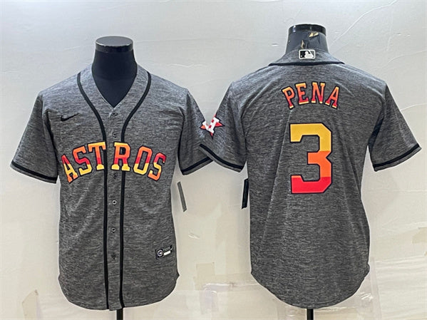 Jeremy Pena Houston Astros grey jersey