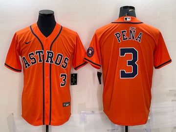 Jeremy Pena Houston Astros orange jersey