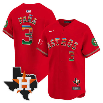 Jeremy Pena Houston Astros red jersey
