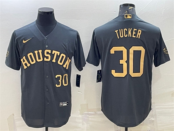Kyle Tucker Houston Astros charcoal All-Star jersey