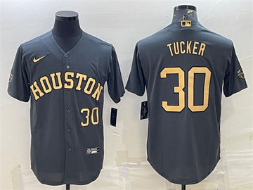 Kyle Tucker Houston Astros charcoal All-Star jersey
