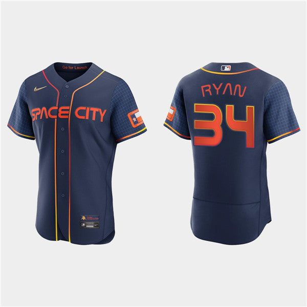 Nolan Ryan Houston Astros navy City Connect jersey