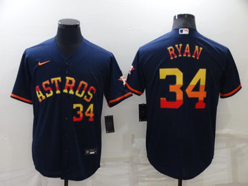 Nolan Ryan Houston Astros navy jersey