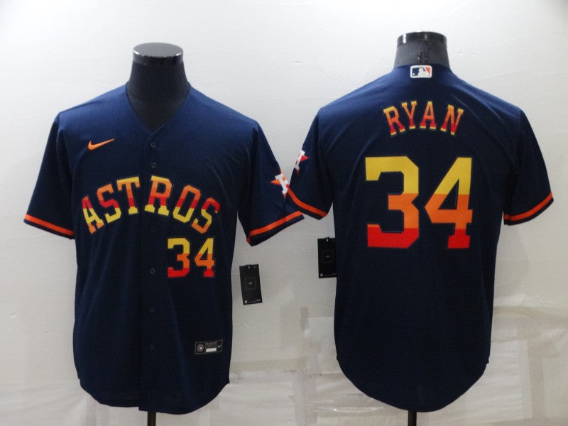 Nolan Ryan Houston Astros navy jersey