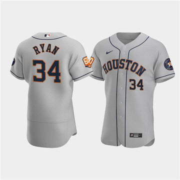 Nolan Ryan Houston Astros gray jersey