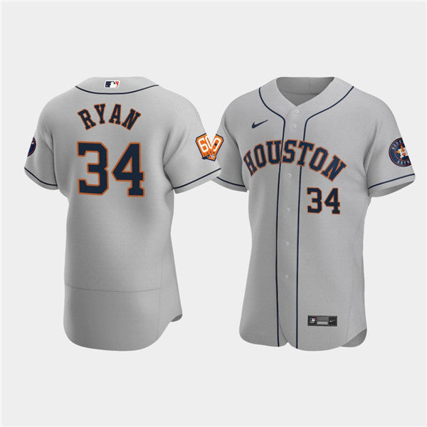 Nolan Ryan Houston Astros gray jersey