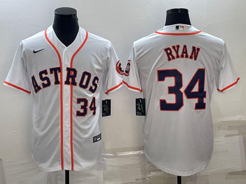 Nolan Ryan Houston Astros white jersey