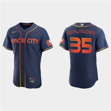 Justin Verlander Houston Astros navy City Connect jersey