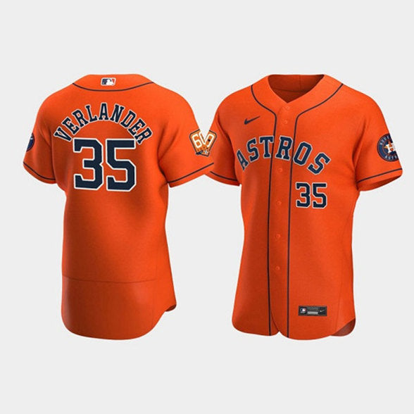 Justin Verlander Houston Astros orange jersey