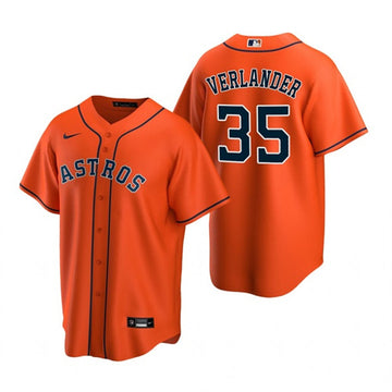 Justin Verlander Houston Astros orange jersey
