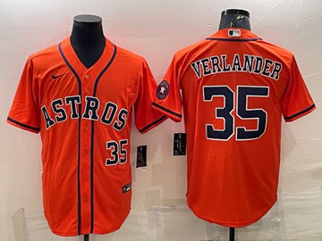 Justin Verlander Houston Astros orange jersey