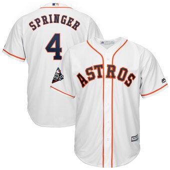 George Springer Majestic Houston Astros white jersey