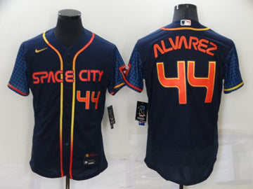 Yordan Alvarez Houston Astros navy City Connect jersey