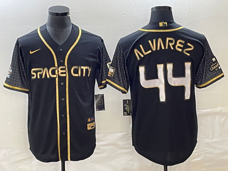 Yordan Alvarez Houston Astros black City Connect jersey