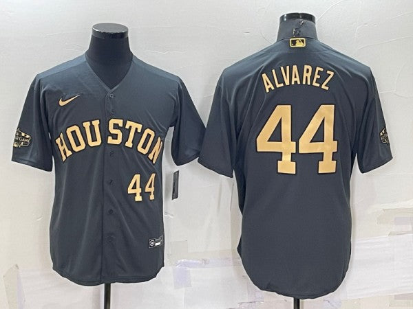 Yordan Alvarez Houston Astros charcoal All-Star jersey