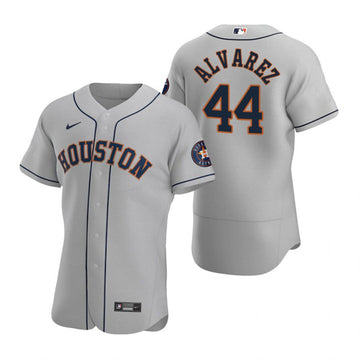 Yordan Alvarez Houston Astros gray jersey