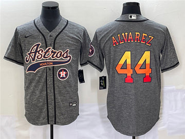 Yordan Alvarez Houston Astros gray jersey