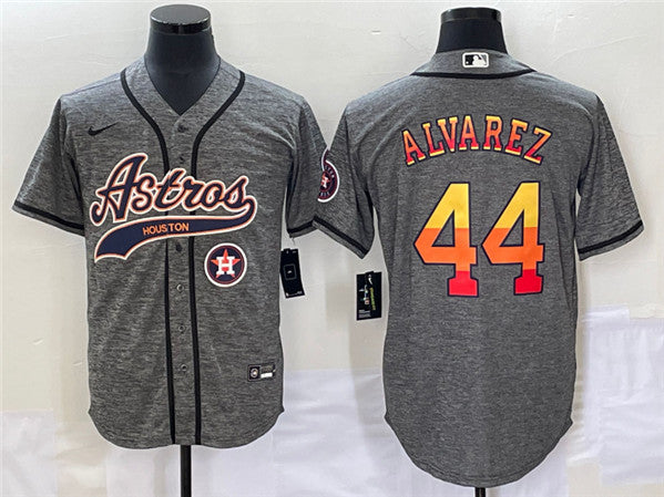 Yordan Alvarez Houston Astros gray jersey