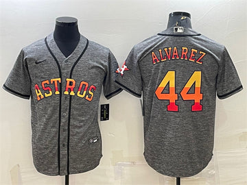 Yordan Alvarez Houston Astros grey jersey